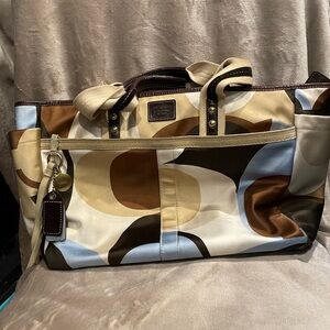Coach sateen tote bag